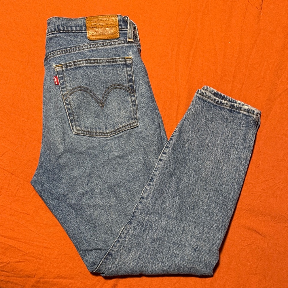 Levi's Straight Leg Denim Jeans - Classic Blue